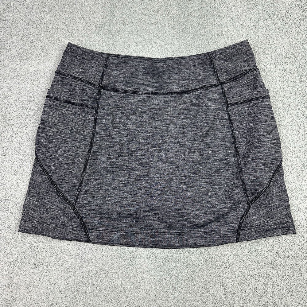 Athleta Excursion Skort Womens‎ S Heather Gray Pockets Skirt Shorts Athletic